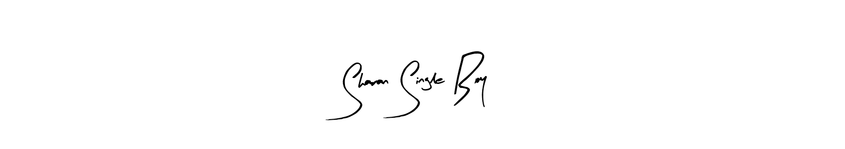 How to make Sharan Single Boy name signature. Use Arty Signature style for creating short signs online. This is the latest handwritten sign. Sharan Single Boy signature style 8 images and pictures png