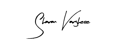A sleek calligraphic signature for name Sharan Varghese utilizing Arty Signature styling. Great for adding personal signatures to photos and art. Sharan Varghese signature style 8 images and pictures png