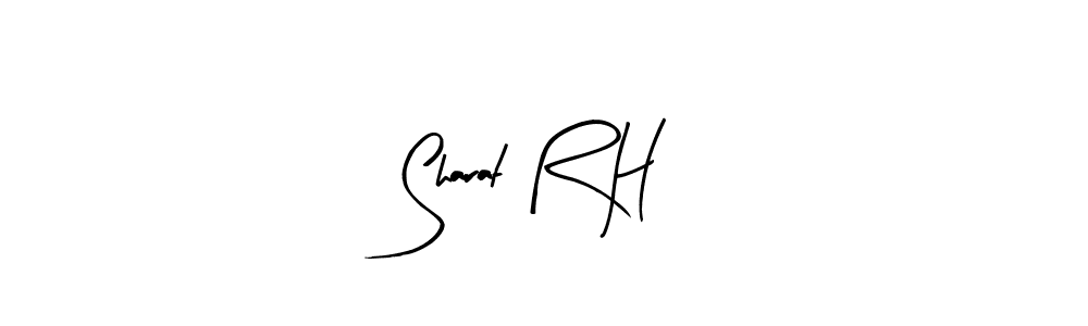 How to Draw Sharat R H signature style? Arty Signature is a latest design signature styles for name Sharat R H. Sharat R H signature style 8 images and pictures png