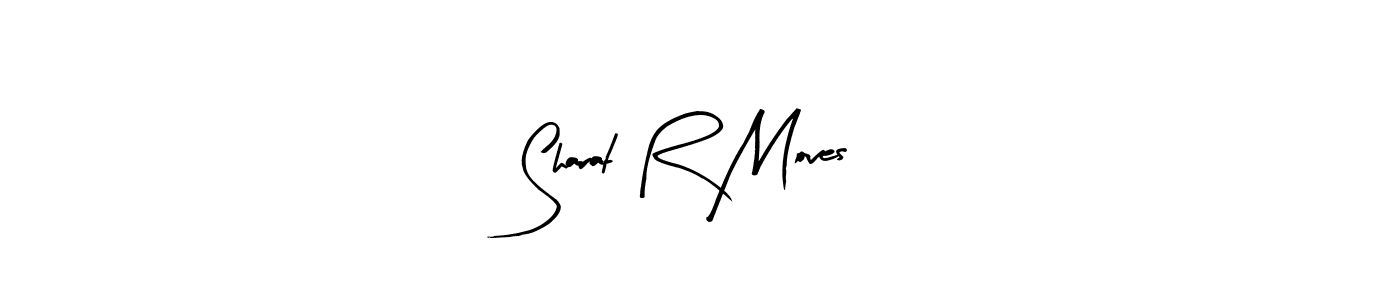 Make a beautiful signature design for name Sharat R Moves. With this signature (Arty Signature) style, you can create a handwritten signature for free. Sharat R Moves signature style 8 images and pictures png