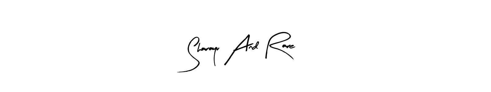 Create a beautiful signature design for name Sharayu And Rare. With this signature (Arty Signature) fonts, you can make a handwritten signature for free. Sharayu And Rare signature style 8 images and pictures png