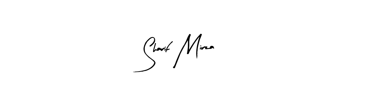 How to make Sharif Mirza name signature. Use Arty Signature style for creating short signs online. This is the latest handwritten sign. Sharif Mirza signature style 8 images and pictures png