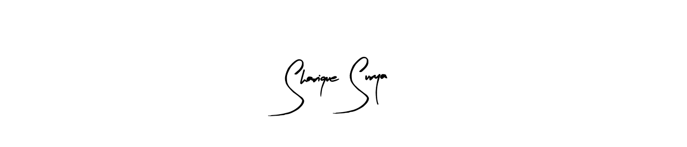 See photos of Sharique Surya official signature by Spectra . Check more albums & portfolios. Read reviews & check more about Arty Signature font. Sharique Surya signature style 8 images and pictures png