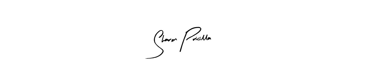 Sharon Pricilla stylish signature style. Best Handwritten Sign (Arty Signature) for my name. Handwritten Signature Collection Ideas for my name Sharon Pricilla. Sharon Pricilla signature style 8 images and pictures png