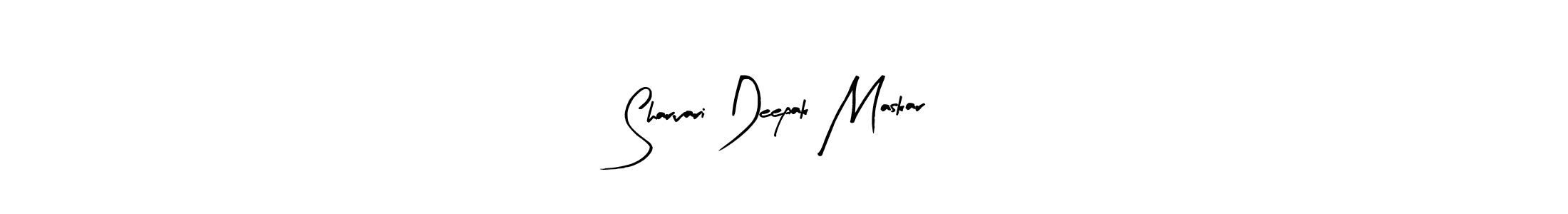 Use a signature maker to create a handwritten signature online. With this signature software, you can design (Arty Signature) your own signature for name Sharvari Deepak Maskar. Sharvari Deepak Maskar signature style 8 images and pictures png