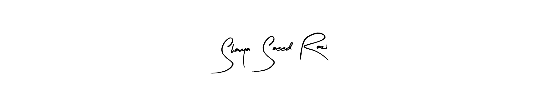 Also we have Sharya  Saeed Razi name is the best signature style. Create professional handwritten signature collection using Arty Signature autograph style. Sharya  Saeed Razi signature style 8 images and pictures png