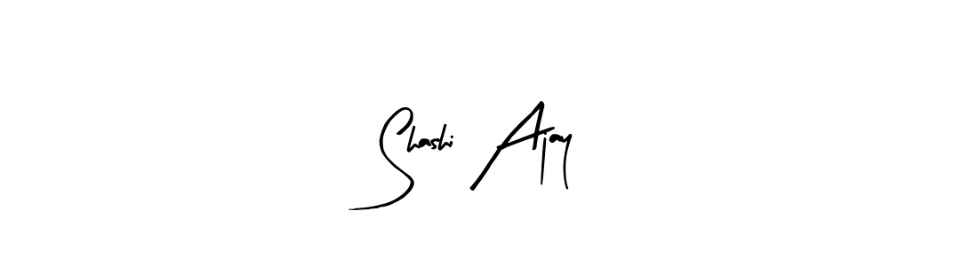 See photos of Shashi Ajay official signature by Spectra . Check more albums & portfolios. Read reviews & check more about Arty Signature font. Shashi Ajay signature style 8 images and pictures png