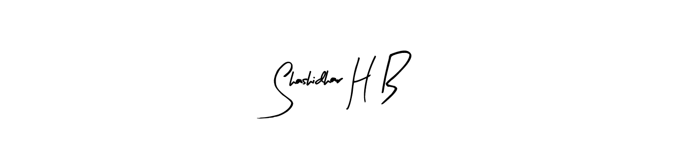 How to Draw Shashidhar H B signature style? Arty Signature is a latest design signature styles for name Shashidhar H B. Shashidhar H B signature style 8 images and pictures png