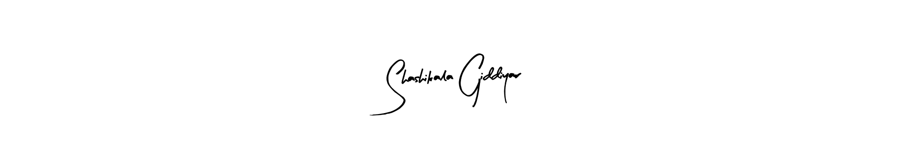 Make a beautiful signature design for name Shashikala Giddiyar. With this signature (Arty Signature) style, you can create a handwritten signature for free. Shashikala Giddiyar signature style 8 images and pictures png