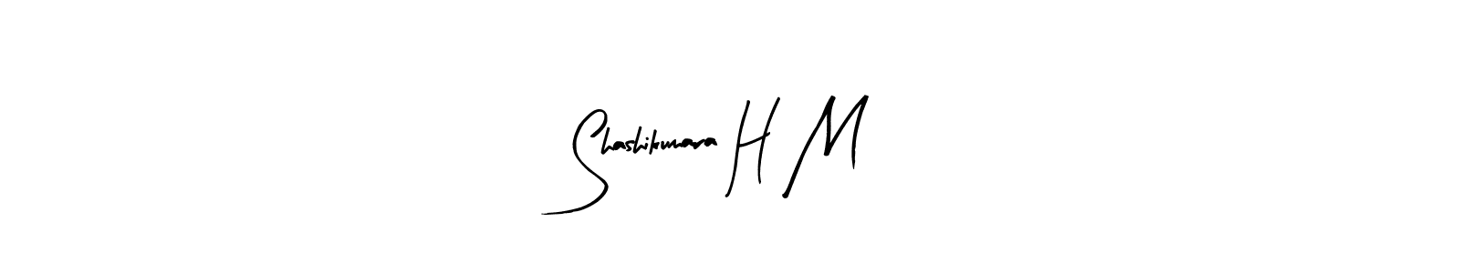 The best way (Arty Signature) to make a short signature is to pick only two or three words in your name. The name Shashikumara H M include a total of six letters. For converting this name. Shashikumara H M signature style 8 images and pictures png