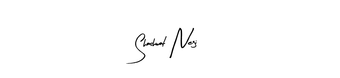 How to make Shashwat Negi signature? Arty Signature is a professional autograph style. Create handwritten signature for Shashwat Negi name. Shashwat Negi signature style 8 images and pictures png