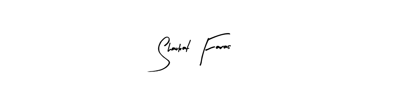 Create a beautiful signature design for name Shaukat Faras. With this signature (Arty Signature) fonts, you can make a handwritten signature for free. Shaukat Faras signature style 8 images and pictures png
