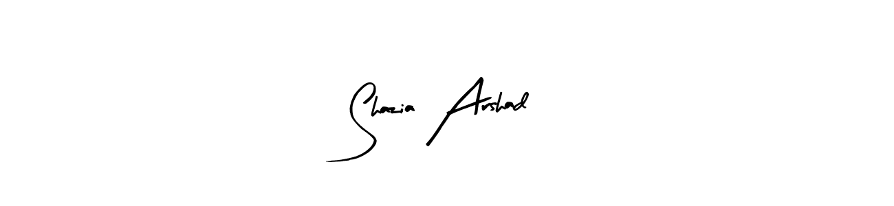 Also You can easily find your signature by using the search form. We will create Shazia Arshad name handwritten signature images for you free of cost using Arty Signature sign style. Shazia Arshad signature style 8 images and pictures png