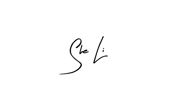 The best way (Arty Signature) to make a short signature is to pick only two or three words in your name. The name She Li include a total of six letters. For converting this name. She Li signature style 8 images and pictures png