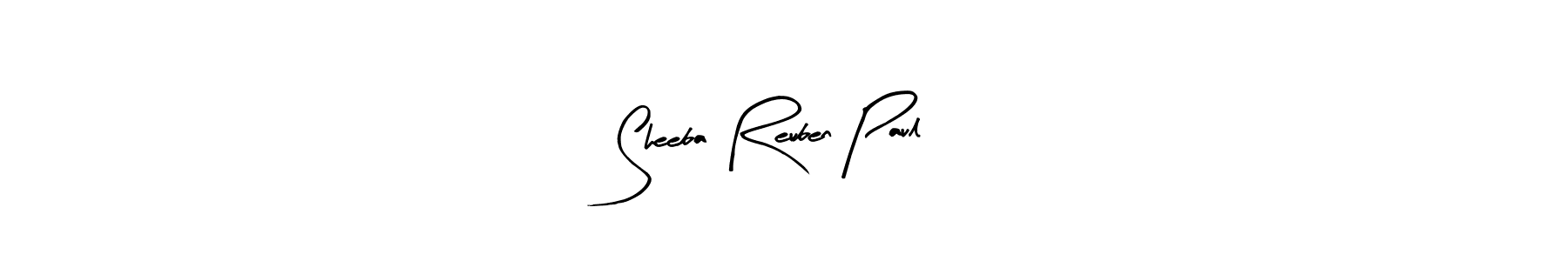 if you are searching for the best signature style for your name Sheeba Reuben Paul. so please give up your signature search. here we have designed multiple signature styles  using Arty Signature. Sheeba Reuben Paul signature style 8 images and pictures png