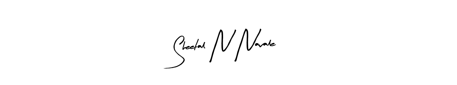 Use a signature maker to create a handwritten signature online. With this signature software, you can design (Arty Signature) your own signature for name Sheetal N Navale. Sheetal N Navale signature style 8 images and pictures png