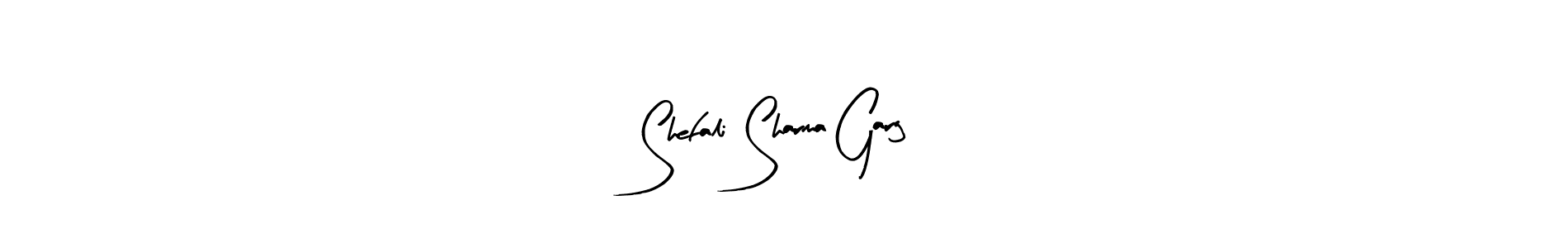 if you are searching for the best signature style for your name Shefali Sharma Garg. so please give up your signature search. here we have designed multiple signature styles  using Arty Signature. Shefali Sharma Garg signature style 8 images and pictures png