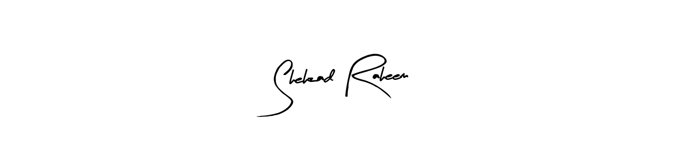 Use a signature maker to create a handwritten signature online. With this signature software, you can design (Arty Signature) your own signature for name Shehzad Raheem. Shehzad Raheem signature style 8 images and pictures png