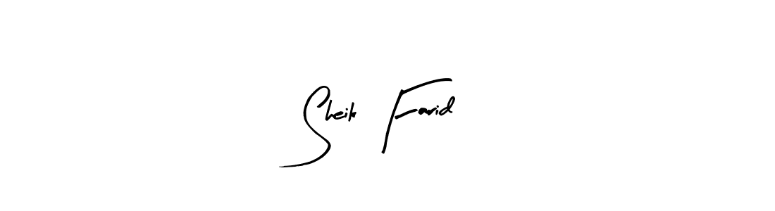Design your own signature with our free online signature maker. With this signature software, you can create a handwritten (Arty Signature) signature for name Sheik Farid. Sheik Farid signature style 8 images and pictures png