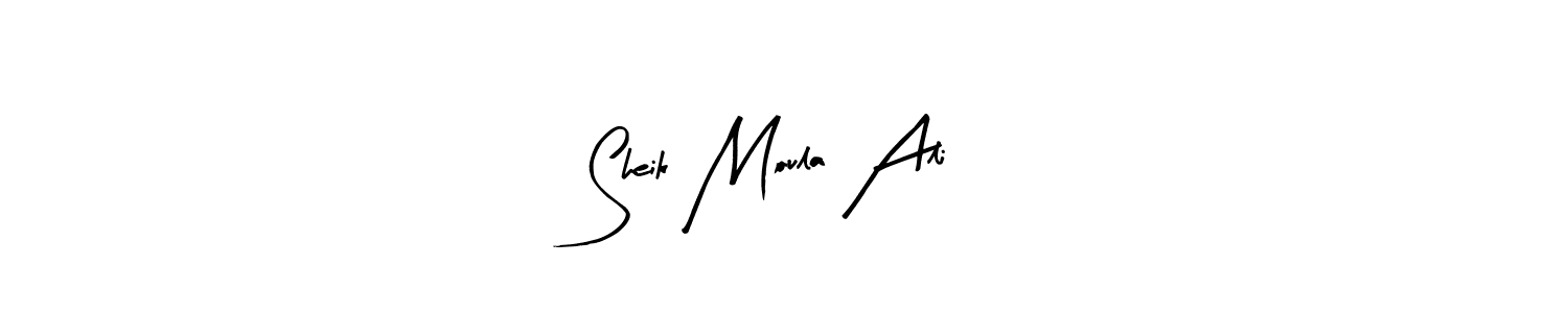 The best way (Arty Signature) to make a short signature is to pick only two or three words in your name. The name Sheik Moula Ali include a total of six letters. For converting this name. Sheik Moula Ali signature style 8 images and pictures png