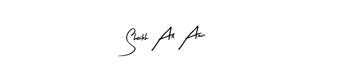 Use a signature maker to create a handwritten signature online. With this signature software, you can design (Arty Signature) your own signature for name Sheikh Al Amin. Sheikh Al Amin signature style 8 images and pictures png