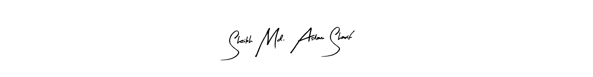 if you are searching for the best signature style for your name Sheikh Md. Aslam Sharif. so please give up your signature search. here we have designed multiple signature styles  using Arty Signature. Sheikh Md. Aslam Sharif signature style 8 images and pictures png