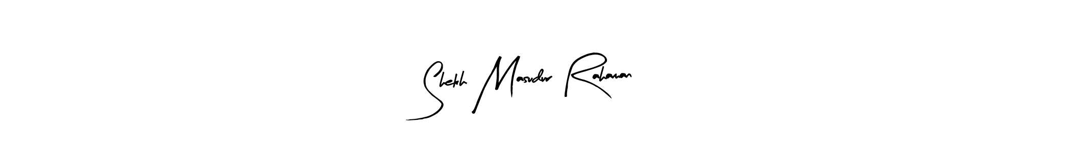 Arty Signature is a professional signature style that is perfect for those who want to add a touch of class to their signature. It is also a great choice for those who want to make their signature more unique. Get Shekh Masudur Rahaman name to fancy signature for free. Shekh Masudur Rahaman signature style 8 images and pictures png