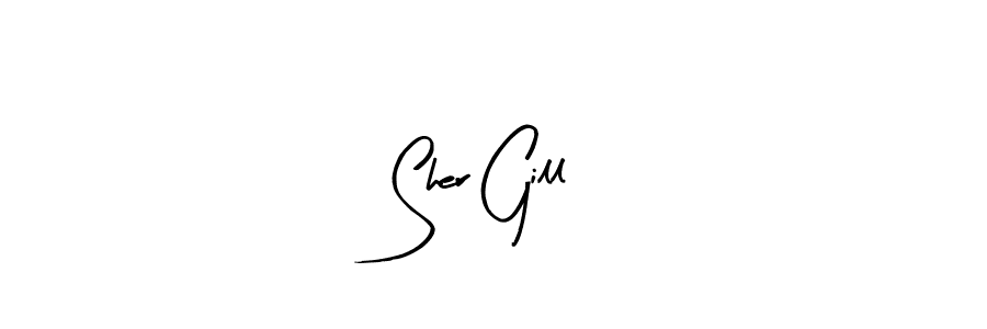 if you are searching for the best signature style for your name Sher Gill. so please give up your signature search. here we have designed multiple signature styles  using Arty Signature. Sher Gill signature style 8 images and pictures png