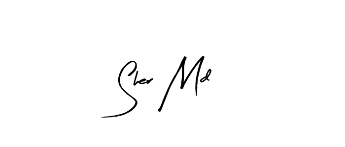 How to make Sher Md signature? Arty Signature is a professional autograph style. Create handwritten signature for Sher Md name. Sher Md signature style 8 images and pictures png