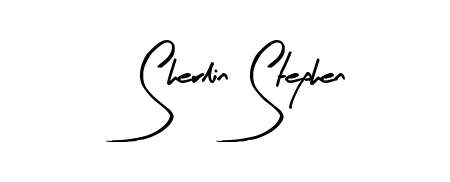 A stylish, flowing autograph style designed for name Sherlin Stephen using Arty Signature typography. Perfect for digital creative projects. Sherlin Stephen signature style 8 images and pictures png