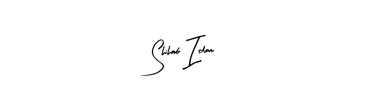 How to make Shihab Islam name signature. Use Arty Signature style for creating short signs online. This is the latest handwritten sign. Shihab Islam signature style 8 images and pictures png