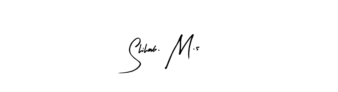 Similarly Arty Signature is the best handwritten signature design. Signature creator online .You can use it as an online autograph creator for name Shihab. M.s. Shihab. M.s signature style 8 images and pictures png