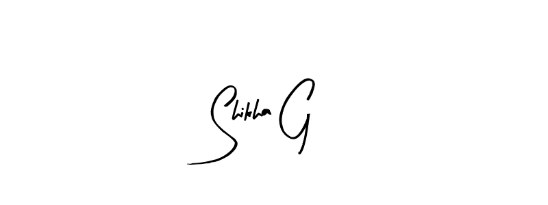 Shikha G stylish signature style. Best Handwritten Sign (Arty Signature) for my name. Handwritten Signature Collection Ideas for my name Shikha G. Shikha G signature style 8 images and pictures png