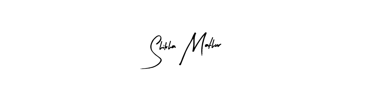 Design your own signature with our free online signature maker. With this signature software, you can create a handwritten (Arty Signature) signature for name Shikha Mathur. Shikha Mathur signature style 8 images and pictures png