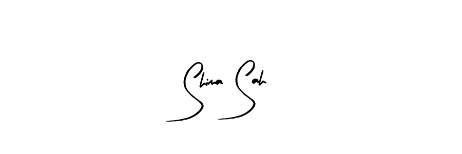 The best way (Arty Signature) to make a short signature is to pick only two or three words in your name. The name Shima Sah include a total of six letters. For converting this name. Shima Sah signature style 8 images and pictures png
