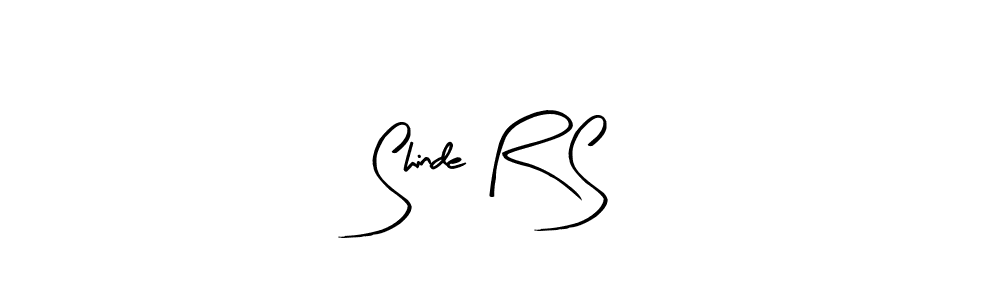 Design your own signature with our free online signature maker. With this signature software, you can create a handwritten (Arty Signature) signature for name Shinde R S. Shinde R S signature style 8 images and pictures png