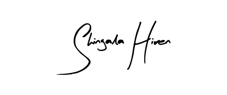 Personalize your online presence with Shingala Hiren signature rendered in elegant Arty Signature font. Great for website footers and blogs. Shingala Hiren signature style 8 images and pictures png