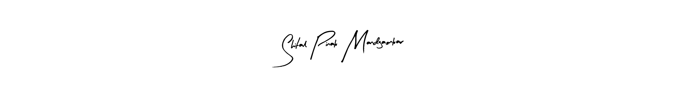 The best way (Arty Signature) to make a short signature is to pick only two or three words in your name. The name Shital Pinak Mandgaonkar include a total of six letters. For converting this name. Shital Pinak Mandgaonkar signature style 8 images and pictures png