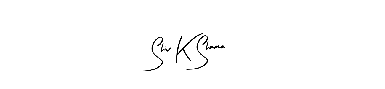 Create a beautiful signature design for name Shiv K Sharma. With this signature (Arty Signature) fonts, you can make a handwritten signature for free. Shiv K Sharma signature style 8 images and pictures png