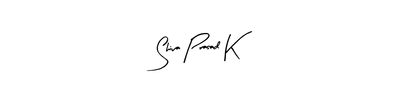 The best way (Arty Signature) to make a short signature is to pick only two or three words in your name. The name Shiva Prasad K include a total of six letters. For converting this name. Shiva Prasad K signature style 8 images and pictures png