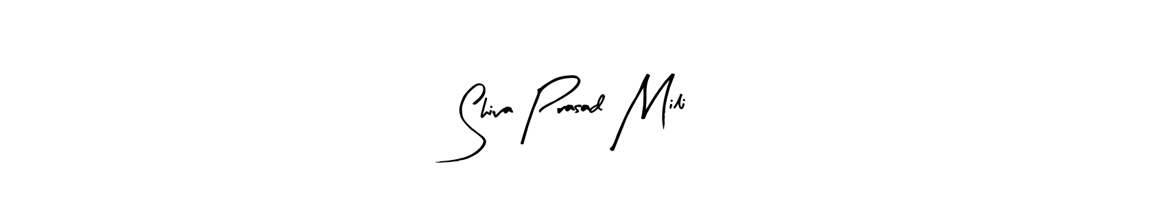 It looks lik you need a new signature style for name Shiva Prasad Mili. Design unique handwritten (Arty Signature) signature with our free signature maker in just a few clicks. Shiva Prasad Mili signature style 8 images and pictures png