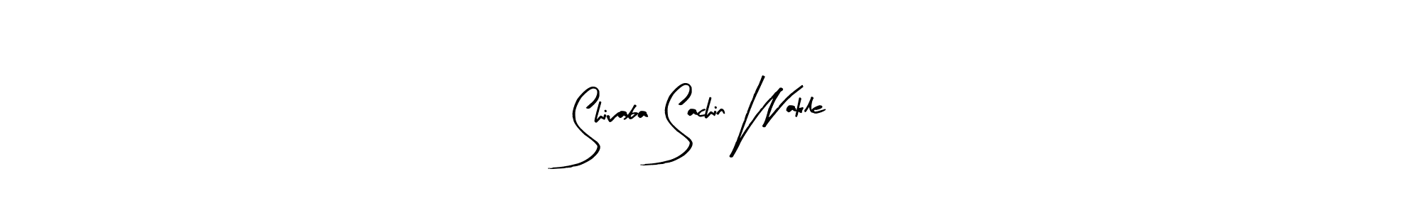Design your own signature with our free online signature maker. With this signature software, you can create a handwritten (Arty Signature) signature for name Shivaba Sachin Wakle. Shivaba Sachin Wakle signature style 8 images and pictures png