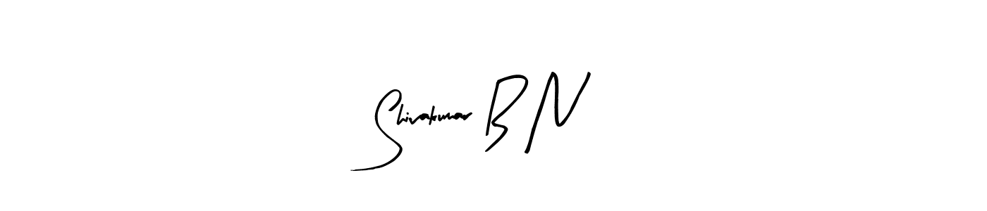 Use a signature maker to create a handwritten signature online. With this signature software, you can design (Arty Signature) your own signature for name Shivakumar B N. Shivakumar B N signature style 8 images and pictures png