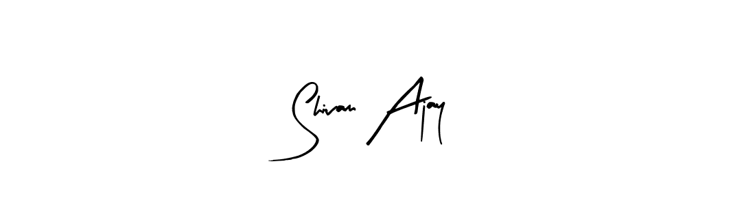 Create a beautiful signature design for name Shivam Ajay. With this signature (Arty Signature) fonts, you can make a handwritten signature for free. Shivam Ajay signature style 8 images and pictures png