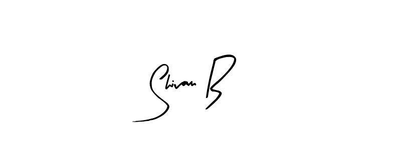 Shivam B stylish signature style. Best Handwritten Sign (Arty Signature) for my name. Handwritten Signature Collection Ideas for my name Shivam B. Shivam B signature style 8 images and pictures png
