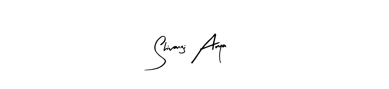 Shivangi Arya stylish signature style. Best Handwritten Sign (Arty Signature) for my name. Handwritten Signature Collection Ideas for my name Shivangi Arya. Shivangi Arya signature style 8 images and pictures png