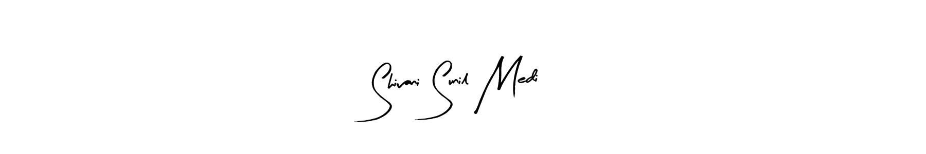 Use a signature maker to create a handwritten signature online. With this signature software, you can design (Arty Signature) your own signature for name Shivani Sunil Medi. Shivani Sunil Medi signature style 8 images and pictures png