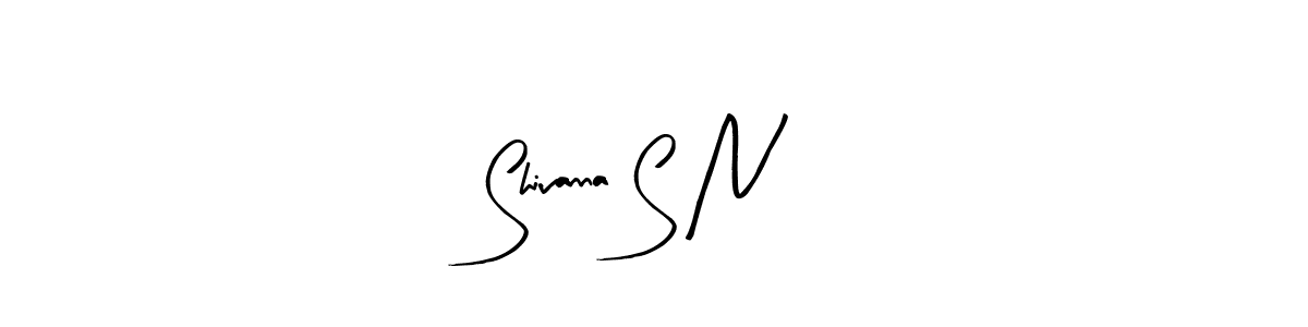 You should practise on your own different ways (Arty Signature) to write your name (Shivanna S N) in signature. don't let someone else do it for you. Shivanna S N signature style 8 images and pictures png