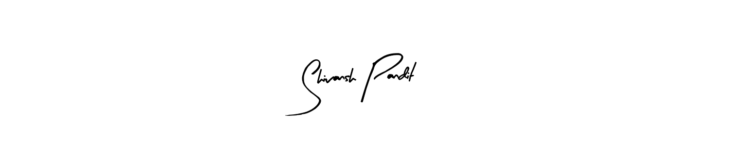 Design your own signature with our free online signature maker. With this signature software, you can create a handwritten (Arty Signature) signature for name Shivansh Pandit. Shivansh Pandit signature style 8 images and pictures png