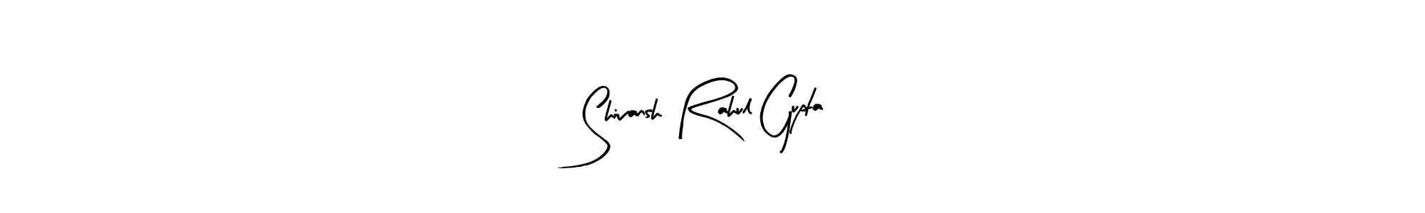 Use a signature maker to create a handwritten signature online. With this signature software, you can design (Arty Signature) your own signature for name Shivansh Rahul Gupta. Shivansh Rahul Gupta signature style 8 images and pictures png
